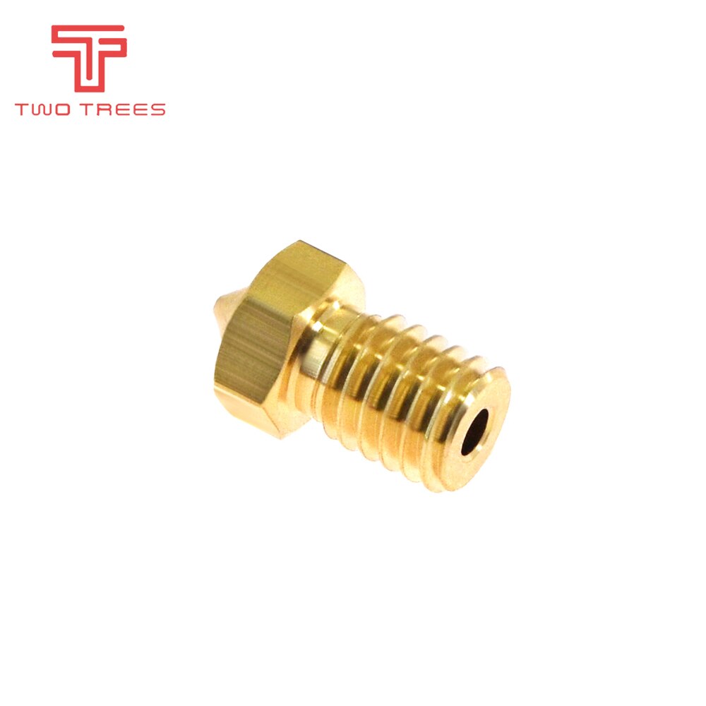 5pcs 3D Printer Accessories V5 V6 M6 threaded Nozzle 0.2 0.25 0.3 0.4 0.5 0.6 0.8 1.0mm for 1.75mm 3.0mm filamnet Full Metal