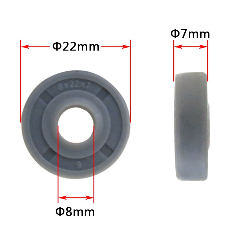 2 Stuks As Montage Onderdelen Lager (608Z) Olie Seal(8*22*7Mm) voor Lg Brood Maker Emmers 1.5L &amp; 2.0L Keuken Apparaat Delen