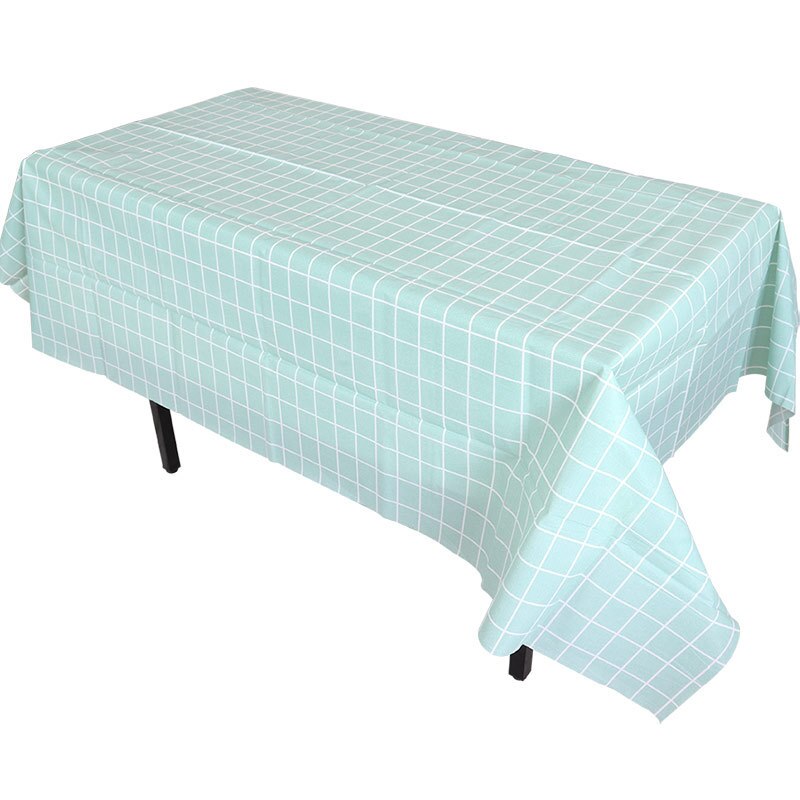 2PCs Nordic Disposable Tablecloth Rectangular PVC Plastic Desk Pad Party Oil-Proof Tablecloth