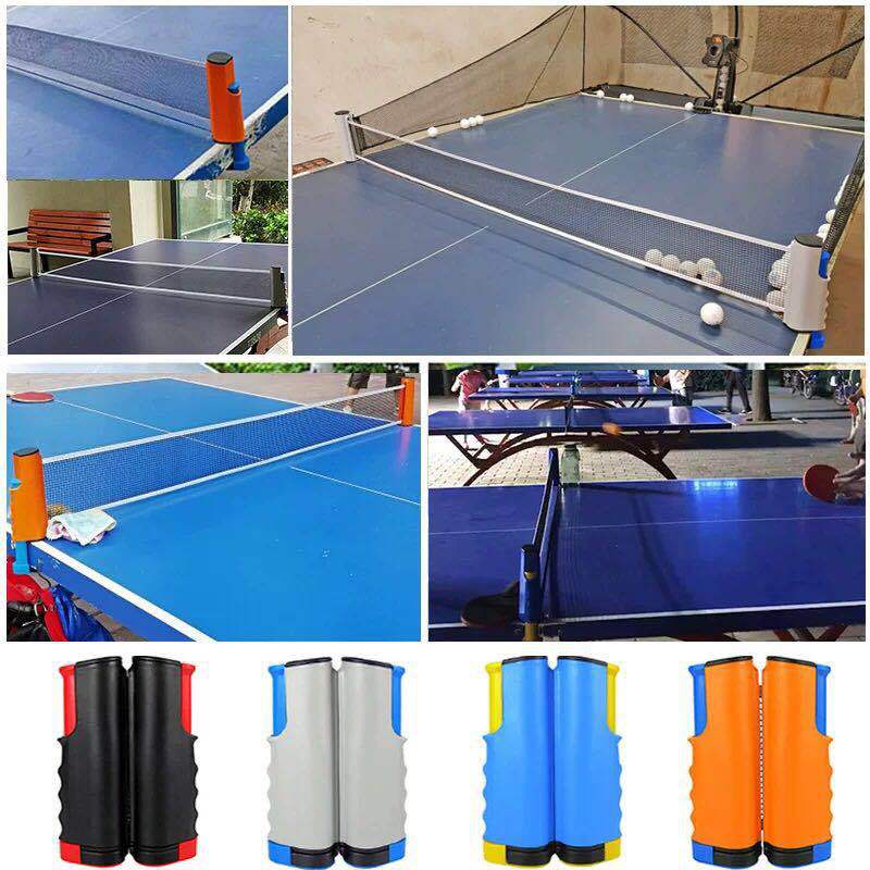 Portable Anywhere Retractable Table Tennis Net Can Extended to 170cm 4 Colors to Choose Ping Pong Post Net Rack For Any Tables