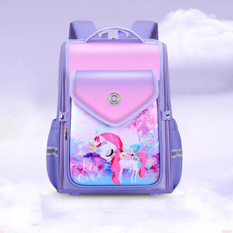 Primary Students School Bags Children School Bags Ultra-light Schoolbags For Boys And Girls Space Bag: Clear