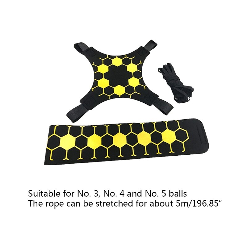 Verstelbare Voetbal Kick Trainer Voetbal Trainingsapparatuur Voetbal Trainer Solo Praktijk Assistance Elastische Riem