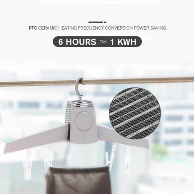 Electric Clothes Hanger Portable Drying Cloth Machine Rack Home Indoor Dorms Dryer Shoes Clothes Cold Rack Cloth Dryer