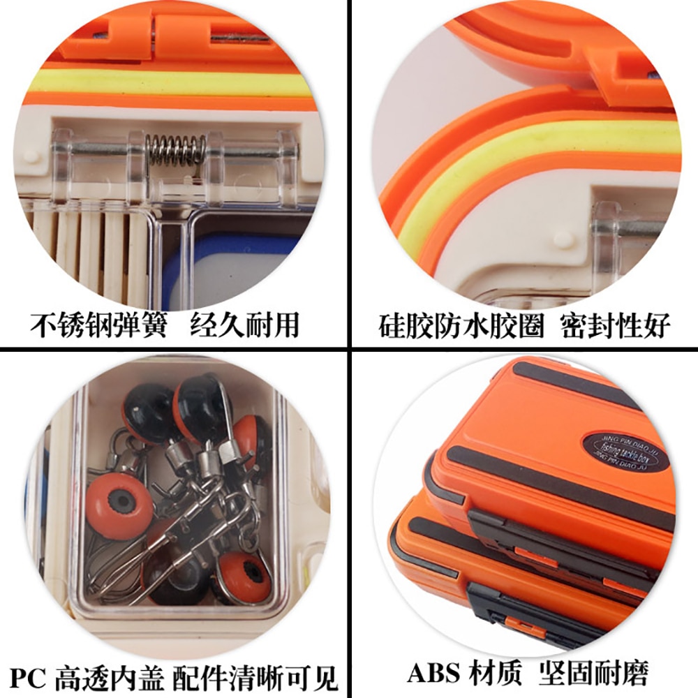Fishing Tackle Box Waterproof Fishing Gear Accessories Bait Lure Hooks Storage Boxes Fishing Tackle Box Large 12/24/30 Grid
