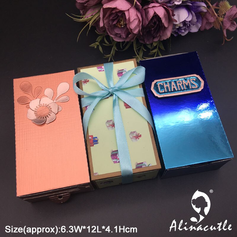 Metal Cutting die Cut storage drawer Box case Scrapbooking Paper Craft Handmade Card Album Punch Art Cutter Alinacutle Die