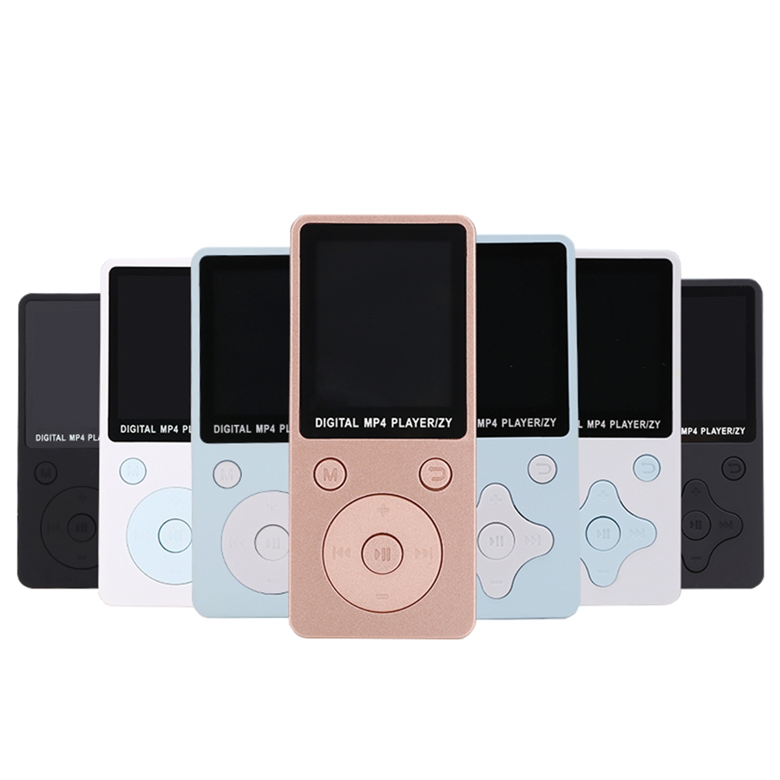 Lettore musicale MP3 MP4 leggero con schermo Mini lettore portatile ultrasottile tipo di pulsante regolabile