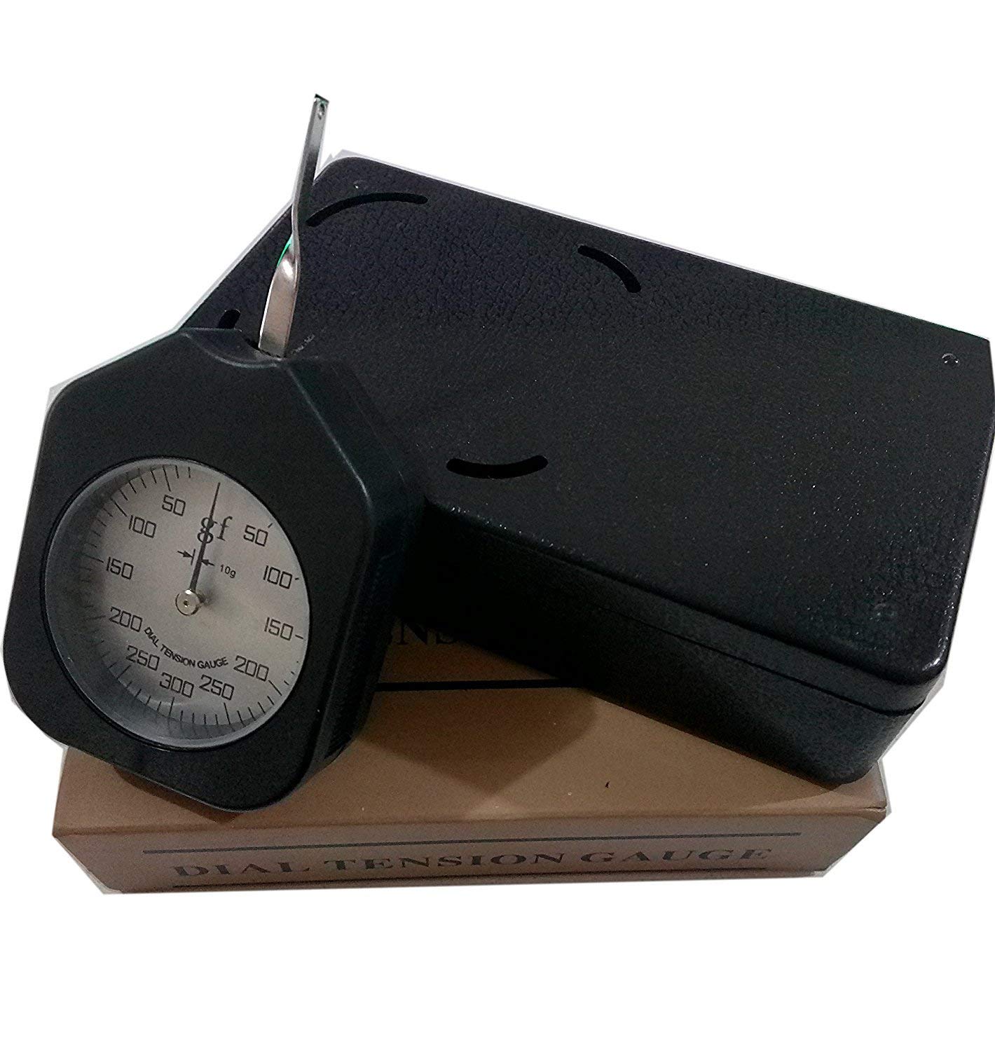 Gram Force Meter Analog Tension Gauge Meter Tester with Single Pointer Black Range 300G