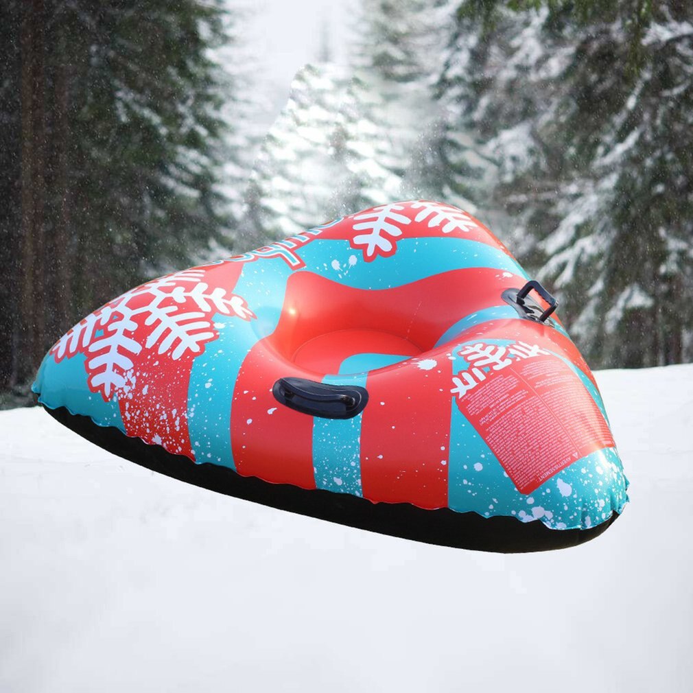 122cm Schnee Schlauch Aufblasbare Winter Einzigen Dreieck Ski Schnee Schläuche Erwachsene Sitz Schnee Rohr Kalt-Beständig Verdickt PVC schnee Schläuche