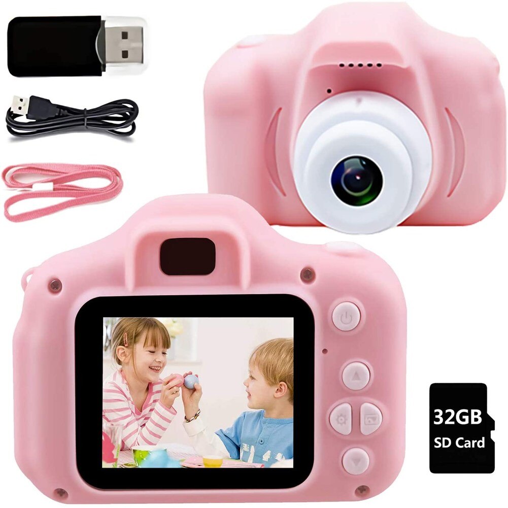 Mini Cartoon Photo Camera Toys 2 Inch HD Screen Ch... – Vicedeal