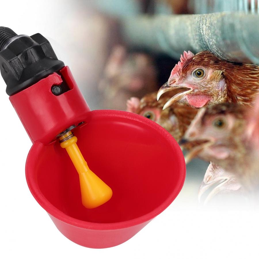 10 stuks automatische drinkbak voor kippen, waterbak, drinkwatergereedschap, kooi, accessoires voor drinkbakken voor kippen