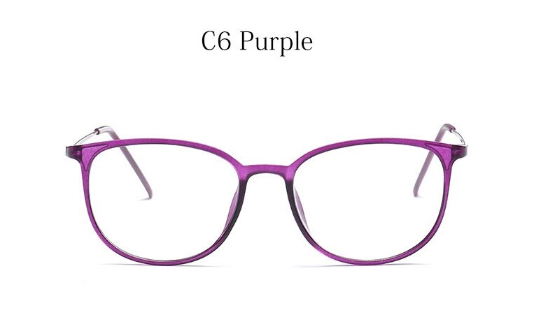 Monturas para gafas vintage monturas para gafas de gato para mujer, monturas para gafas claras de , monturas para gafas de mujer: C6 Purple