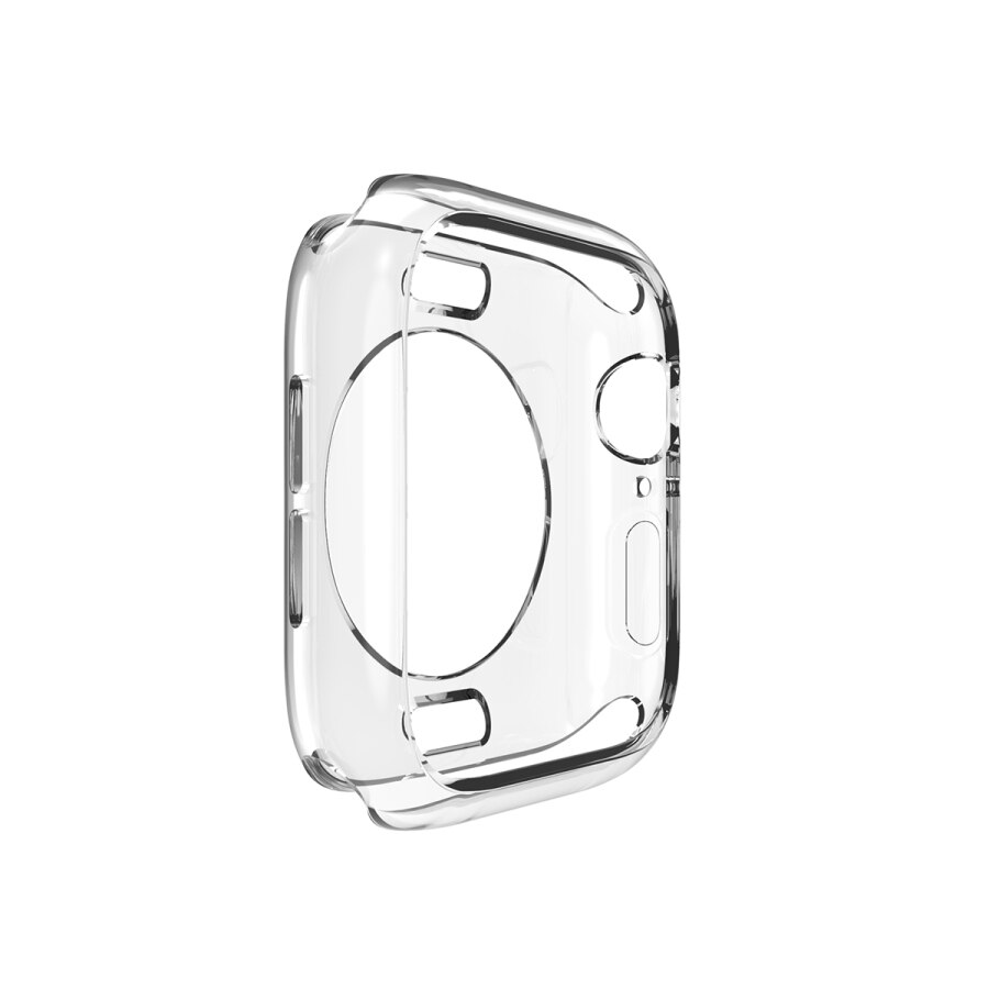 Silikone blødt etui til apple ur serie 4 44mm 40mm tpu beskyttelsesetui til iwatch 5 dækker ultratynd gennemsigtig klar ramme: 40mm