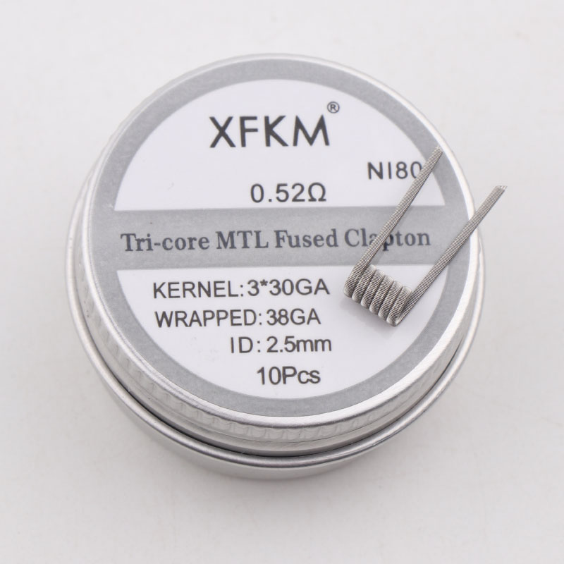 XFKM nuove bobine prefabbricate Superfine MTL fai-da-te Ni80/A1/SS316L clapton fuso premade per atomizzatori manta mtl RTA: Mtl-3-30-38-Ni80