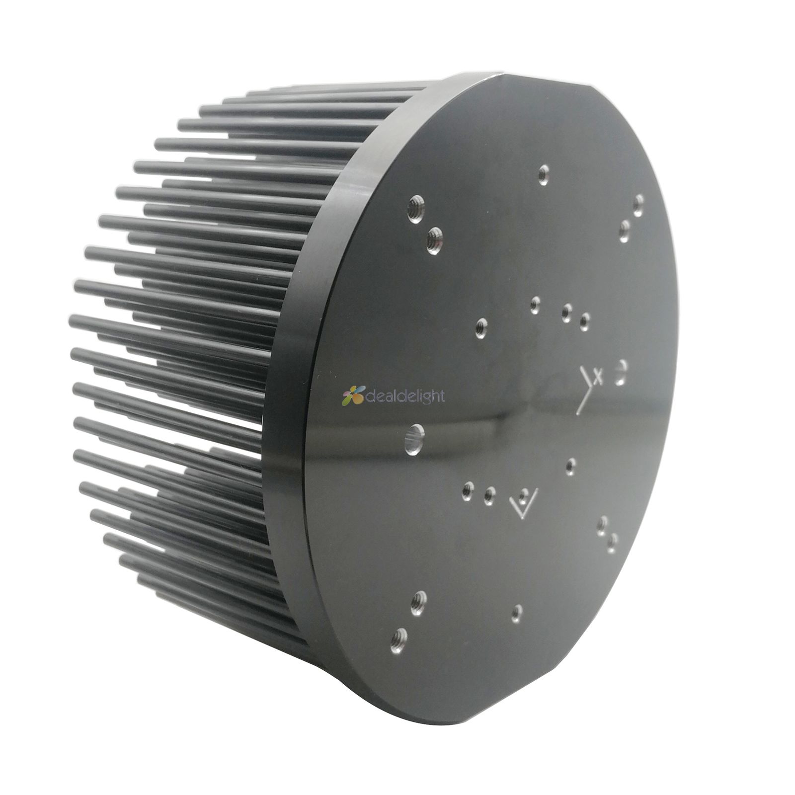 133mm koldsmedning aluminium køleplade til 50w-100w cob cxb 3590 cxa 3050 vero 29 led vækstlys