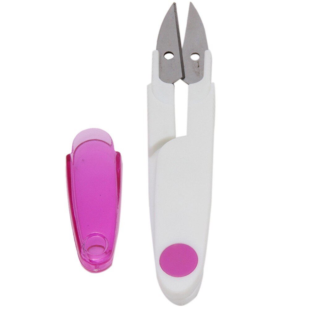 Portable Cross Stitch Tailor Scissor DIY Tool Sewing Supplies Fish Line Cutter Thrum Thread Clipper Stitch Scissors Yarn: Purple
