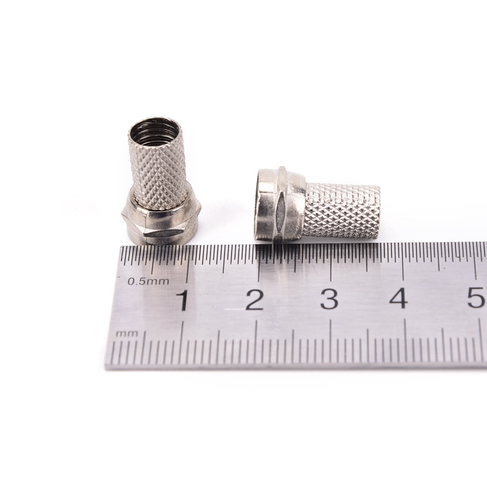 10 Pcs F Digital Cable Terminal Connector For Cable TV SCREW Plug SAT RG6 CT100 WF100 TX100 H109F PH100