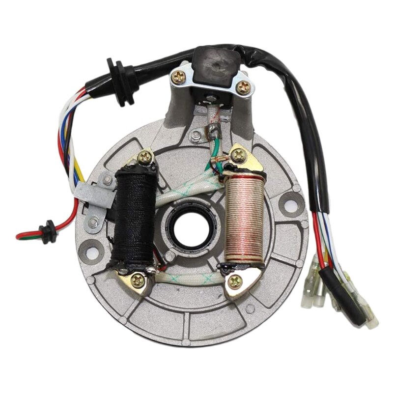 2 Coil Ignition Magneto Stator Plate for 50cc 70cc 90cc 110cc 125cc Taotao Kazuma SSR Baja ATV Quad Dirt Kick Bike 4 Wheele M7DA