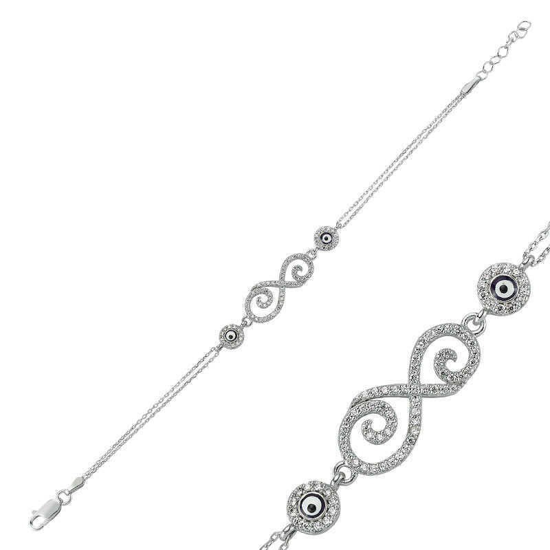 KUTAYDAN 925 Sterling Silber Unendlichkeit Damen Armbinde