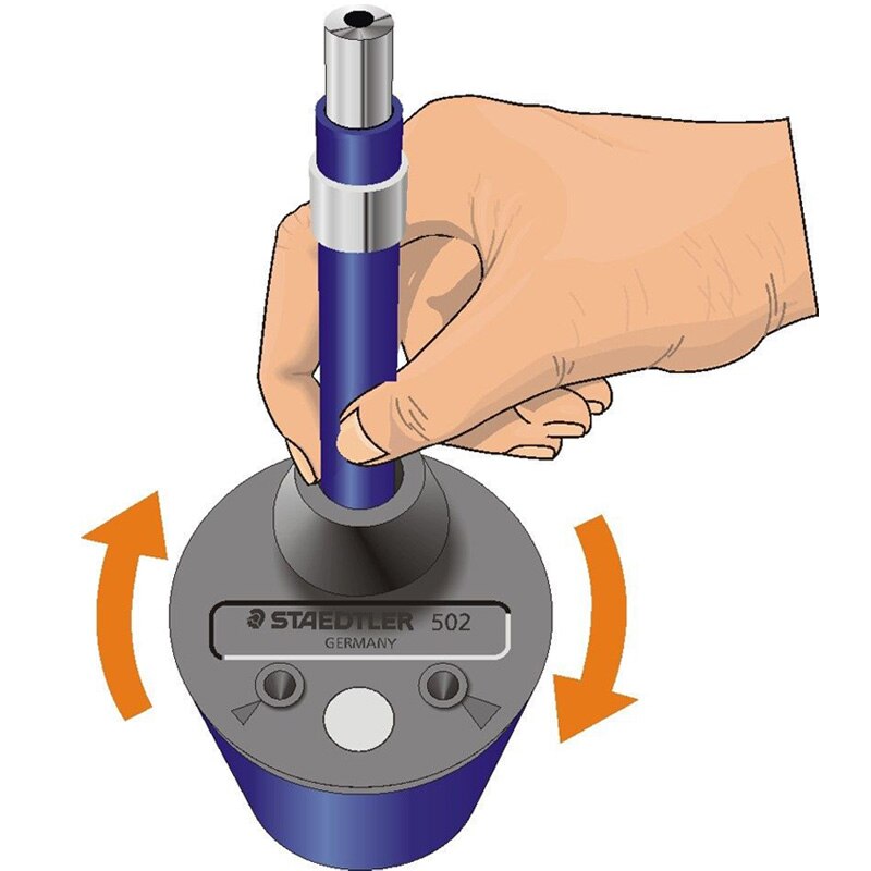 Staedtler 780c Mars 2.0mm Technico Automatic Mechanical Pencil / 502 Lead Sharpener Rotary Action Pointer Tub Set