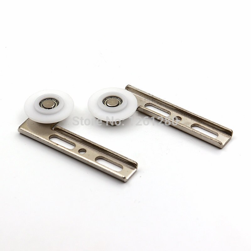 wardrobe furniture caster side-mounted pulley sheave pulley closet drawer External mounting cabinet pulley sliding door wheel