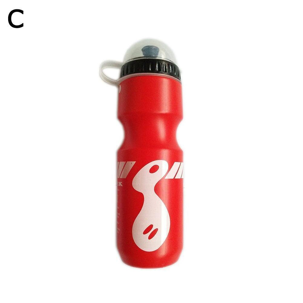 1 st 750 ml mountainbike cykel vatten drink fles med outd utomhus sport vatten drinkware draagbare fles ketel plast hållare  c1 t 4: Röd