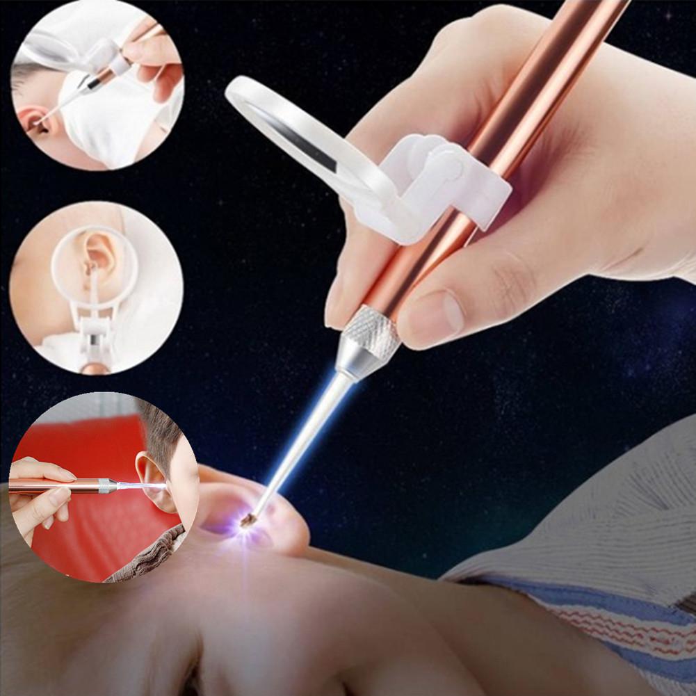 Kidlove Children Luminous Ear Wax Cleaner Portable Flashlight Ear-pick Earwax Remover Cleaning Ear Care Tool