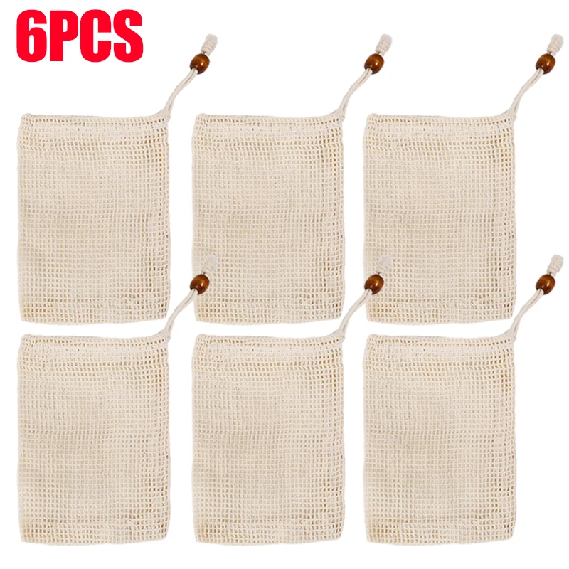 Bolsas de jabón colgantes de lino y algodón Natural, bolsa de red para jabón espumoso, bolsas de red limpiadora de jabón corporal, Herramientas de limpieza de ducha para el hogar, 1/10 Uds.: Oro