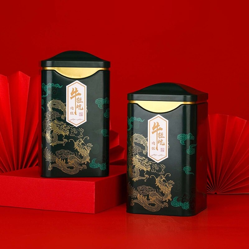 Latas vacías de hojalata de Metal, contenedor de almacenamiento para té, café, hierbas, dulces, Chocolate, azúcar, especias, aperitivos, envases para té