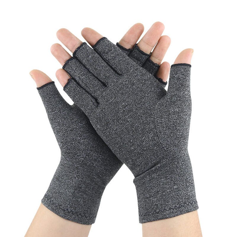 Therapie Kompression Handschuhe Unisex Abgabe Nicht-Slip Druck Handschuhe Half Finger Fitness Handschuhe Arthritis Joint Pain Relief