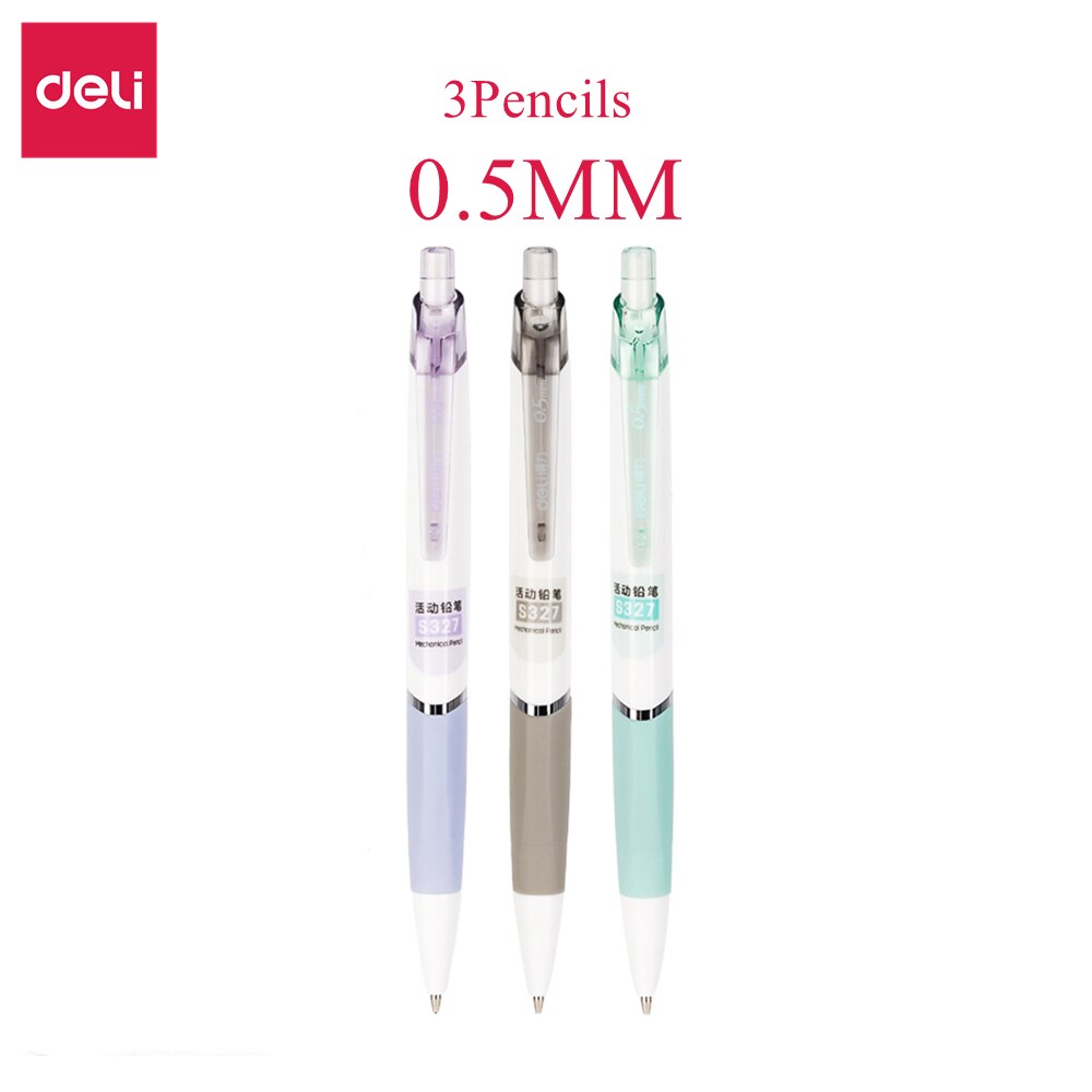 Deli Mechanical Pencil 0.5mm 0.7mm Plastic Automatic Pencils 0.5mm/0.7mm Lead Student For School Office: 0.5mm pencils
