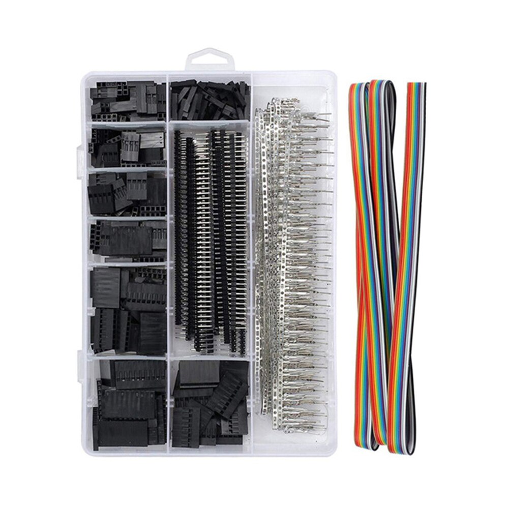 1550Pcs + SN-28B Dupont Krimptang Tang Bedrade Terminal Connector Huls Crimper Wire Hand Tool Set Terminals Clamp Kit gereedschap: 1550Pcs