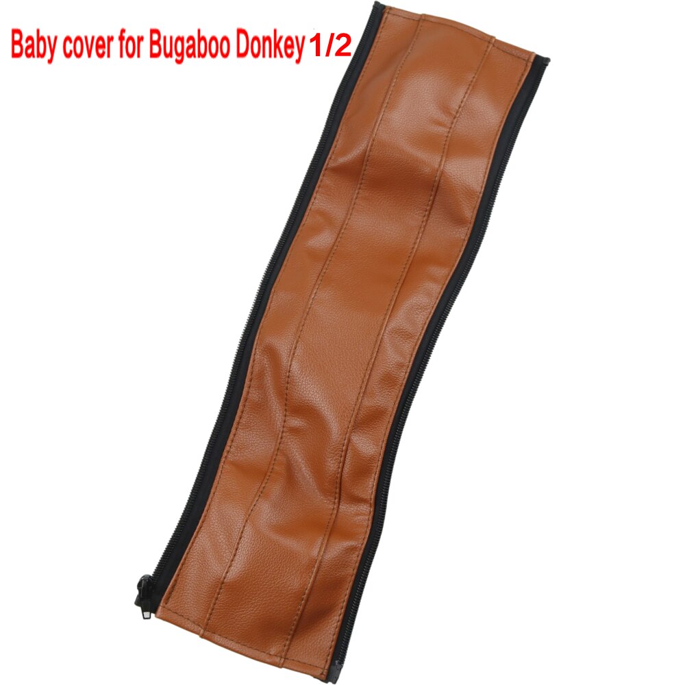 Coperture in pelle Pu per Bugaboo asino 1 2 3 passeggino carrozzina braccioli custodia protettiva maniglie coperture Bumber passeggini accessori: donkey1 2 baby brown