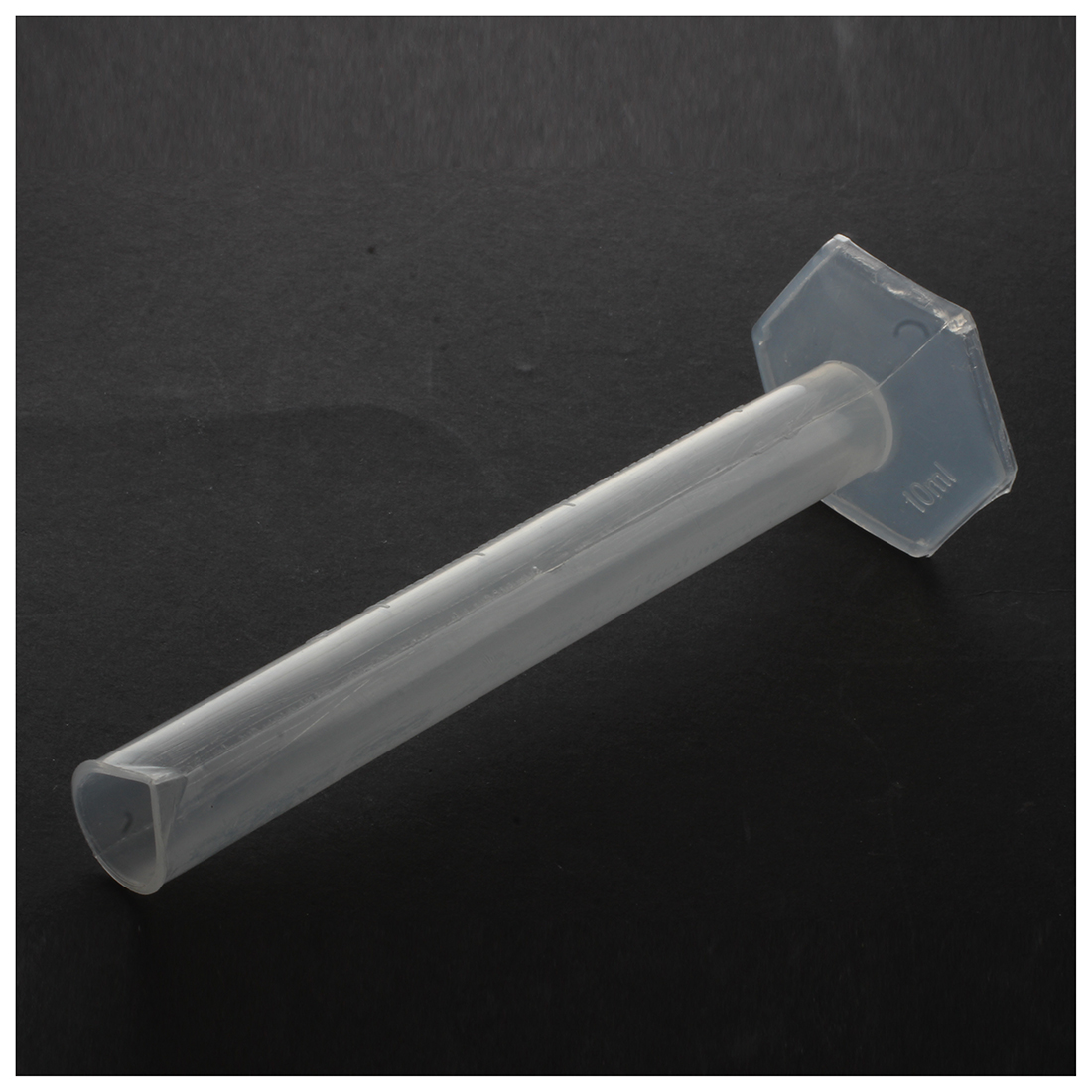 Laboratory Hex Base 10mL Liquid Measurement Plastic Graduated Cylinder