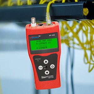 NOYAFA – localisateur de défauts de fil NF-308, testeur de câbles Lan, contrôle du câblage RJ45 RJ11 BNC, Test de suivi de câbles: NF-308-Red