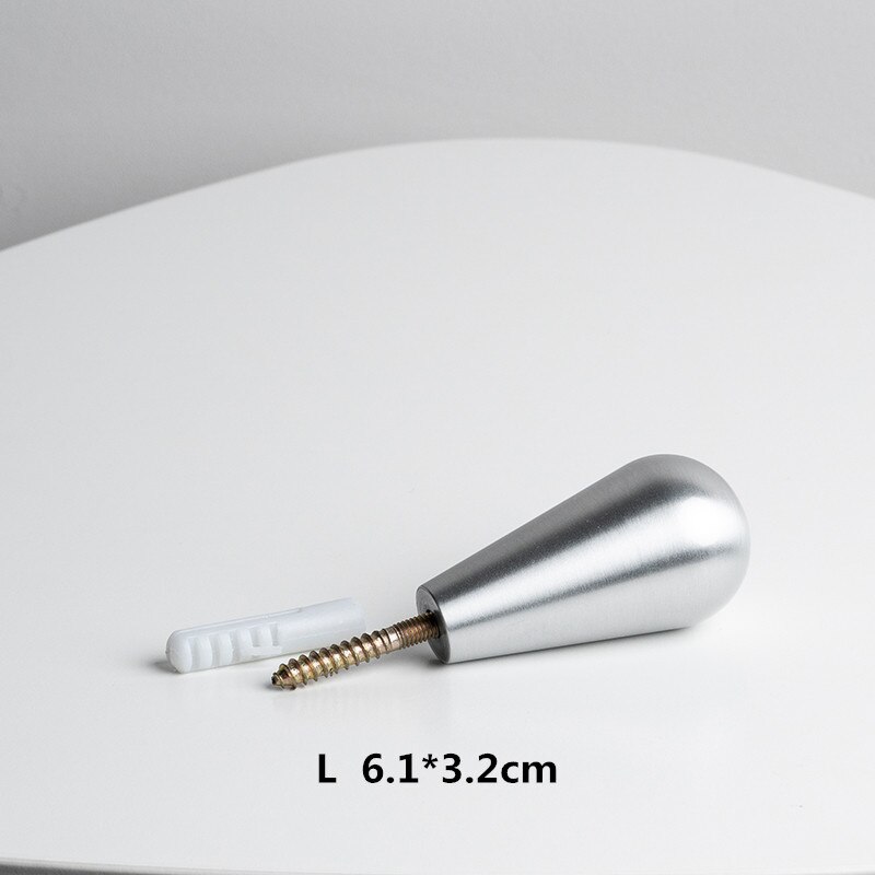 1 pcs Nordic stijl minimalistische creatieve haken woonkamer veranda decoratie messing jas haak haak enkele haak: B-L