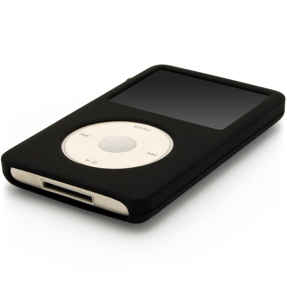 Étui en Silicone pour iPod Apple, housse de protection pour iPod classique 80 go 120 go, classique 160G 3ème: Black