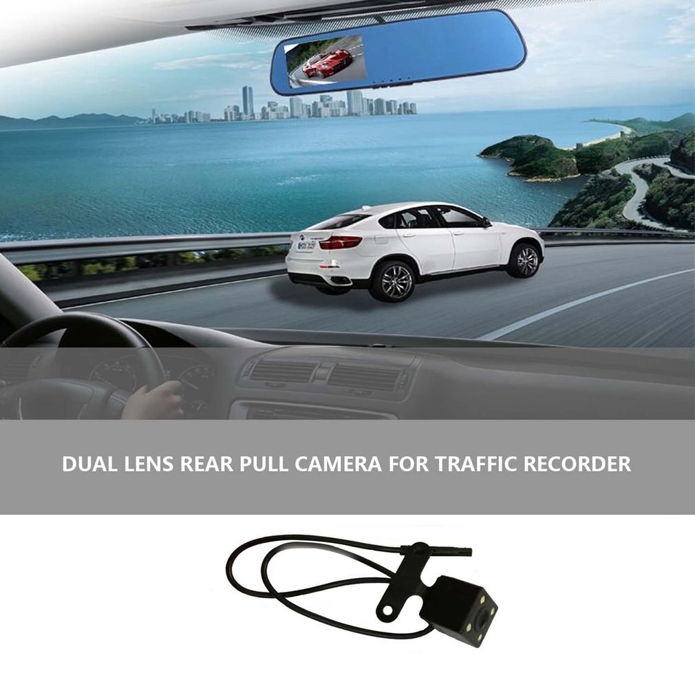 Vehicle Backup Camera Dual Camera Wide Viewing Angle 720P HD Color CCD Waterproof Vehicle Car Rear View Camera