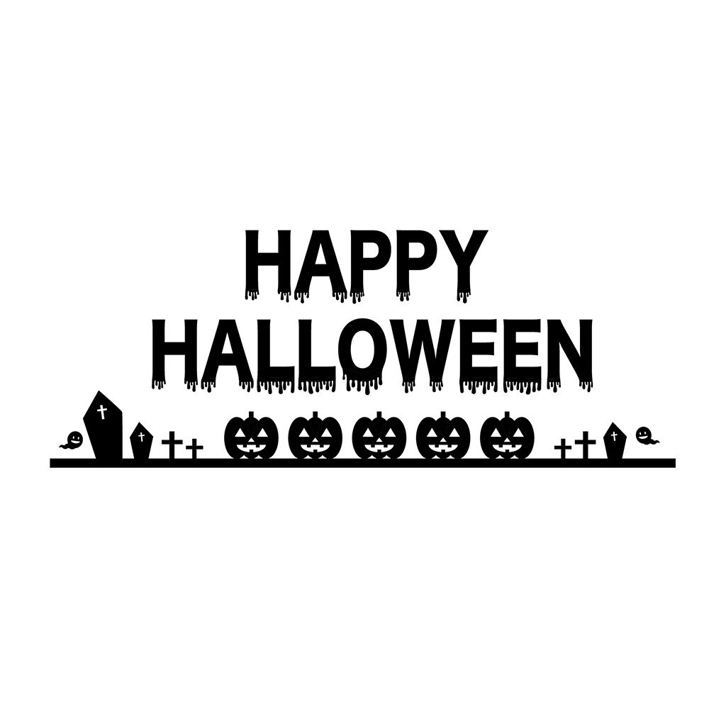 Happy Halloween Background Sticker Poster Decoration For Haunted House Halloween Party Wall Sticker Giant Bloody Window: A