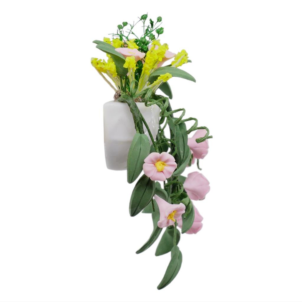 Lovely Plant Flower Dollhouse Miniature Home Yard Indoor Outdoor Decoration - 1/12 Scale