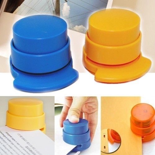 1 Pc Practical Staple Free Stapler Paper Binding Binder Stapless Stationery