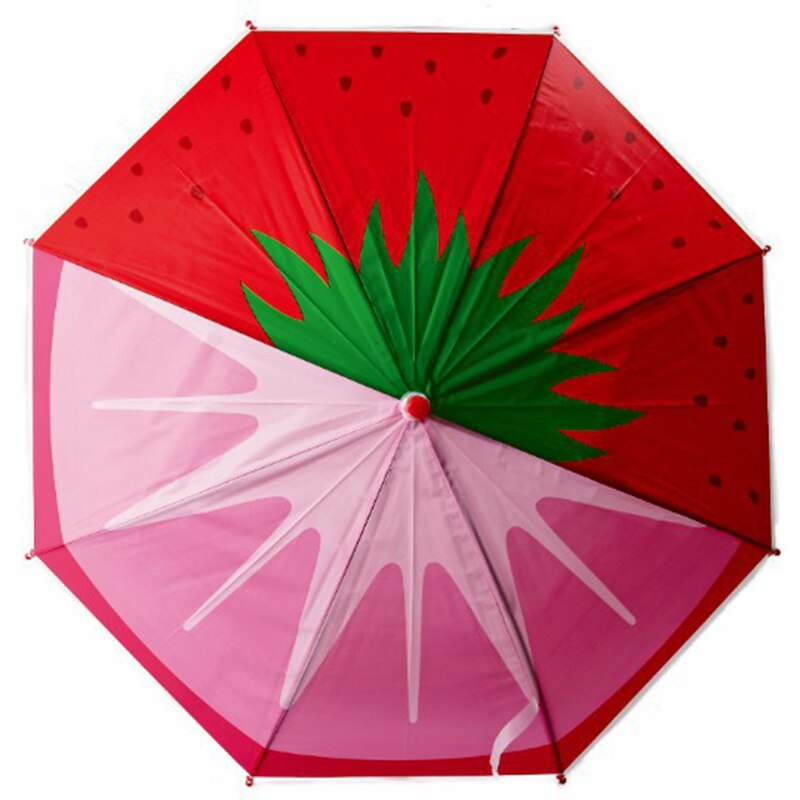 Novo estilo de frutas crianças guarda-chuva dos desenhos animados náilon capitão ensolarado e chuvoso guarda-chuva crianças estudantes carregam suprimentos