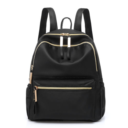 Lokalen lager Frauen Mädchen Anti theft Wasserdichte Mini Oxford Rucksack Rucksack Schule Tasche Reise Bagpack Doppel Schulter Taschen Schwarz