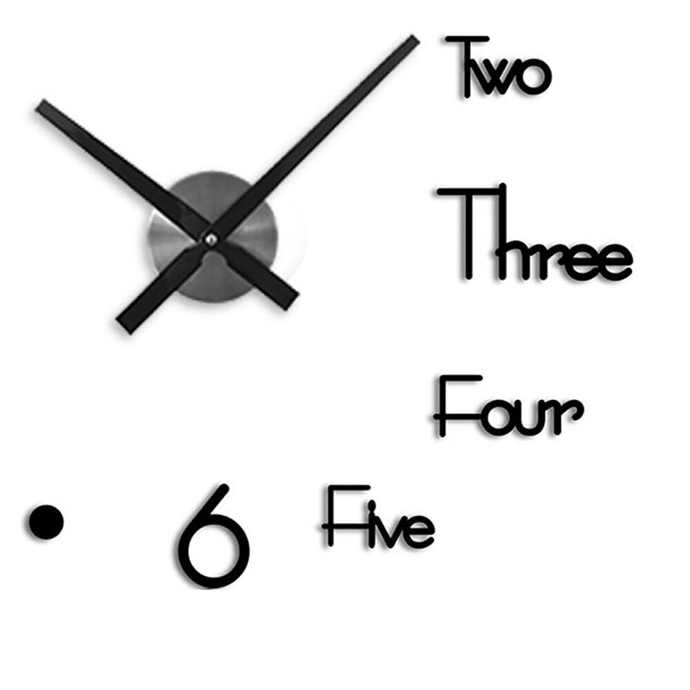 Modern Home 3D DIY Wall Clock Craft Special Room Living Room Decor Unique Home Decor Mural Decals