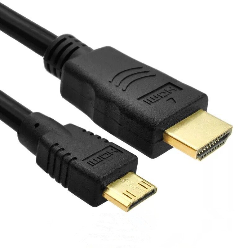 Hdmi til mini hdmi-kabelplugg 1080p hann-hann høyhastighets hdmi-kabel 1.5m til tv-kamera nettbrettprojektor
