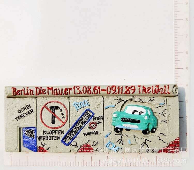 3d Refrigerator Magnets Berlin London Tourism Souvenir Berlin Wall Crafts Magnetic Stickers Paris Souvenir Home Decor Ideas: 3