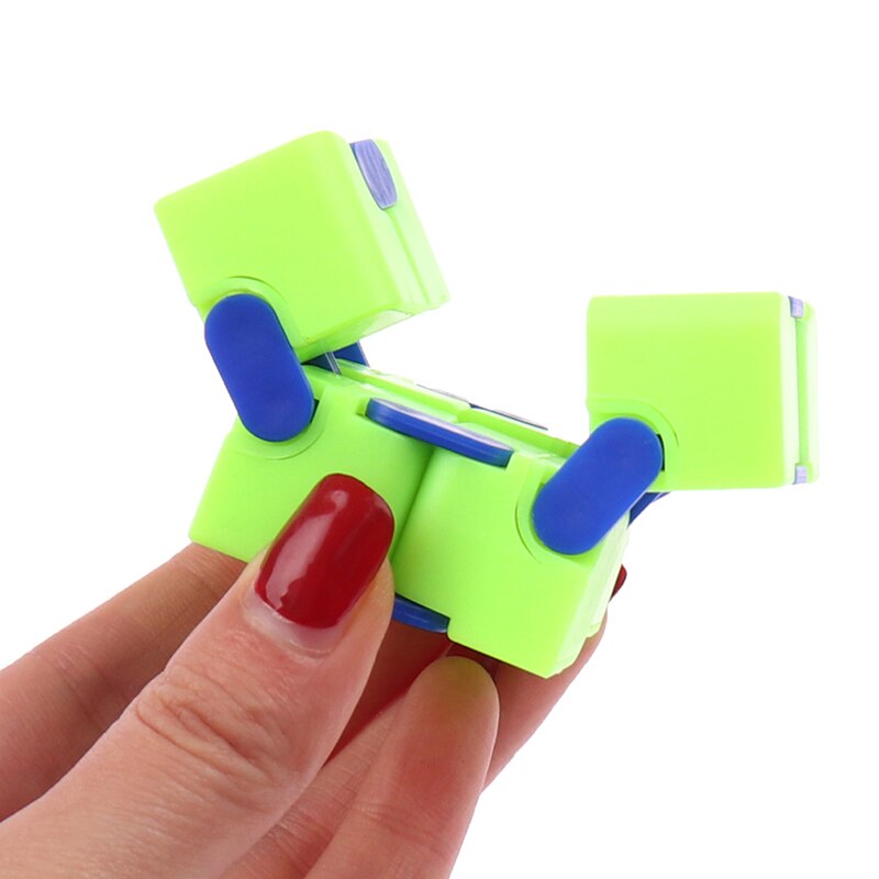 1Pc Infinity Cube Mini Speelgoed Vinger Edc Angst Stress Cube Speelgoed Willekeurige Kleur