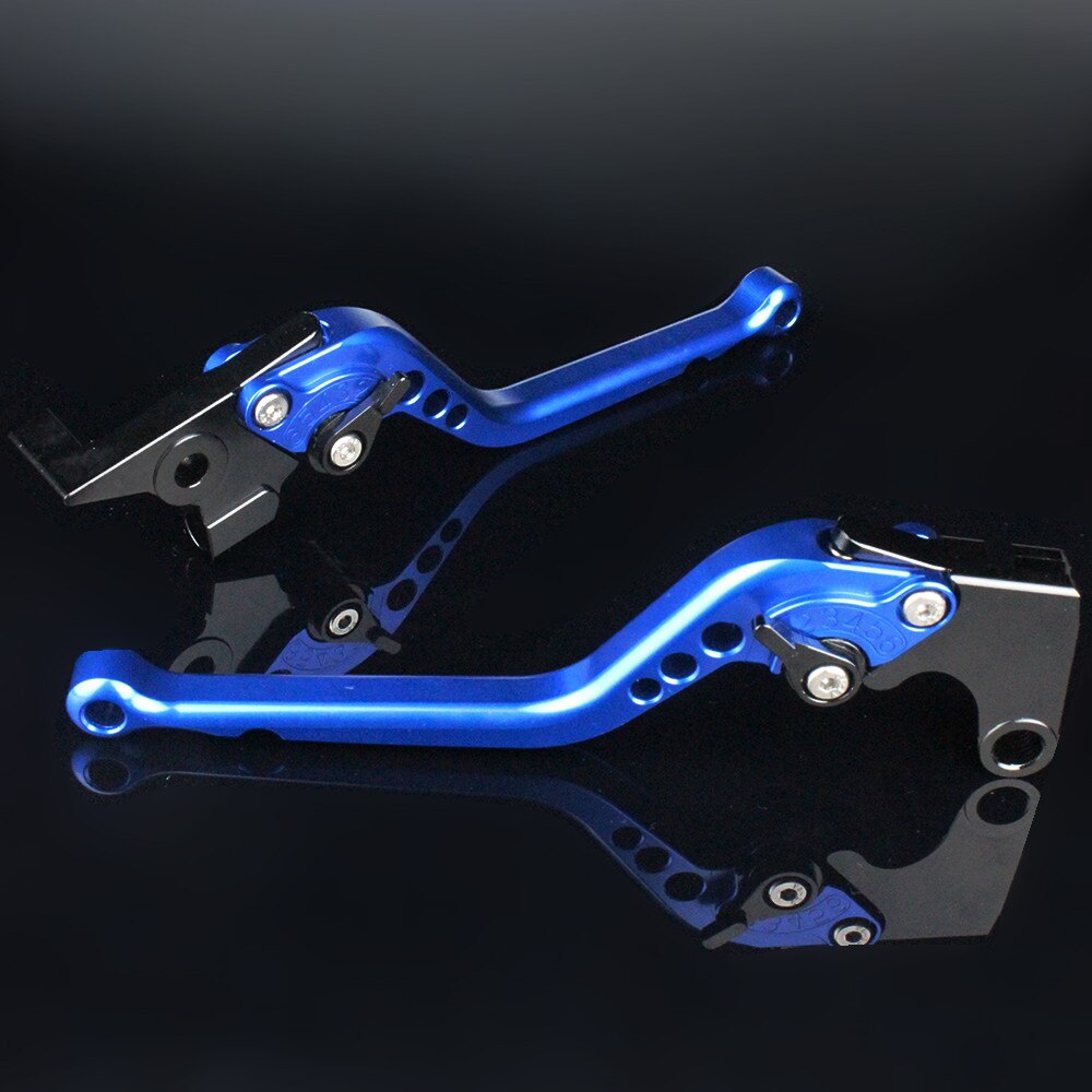Voor Suzuki GS500 Gs 500 1989 - 1990 1991 1992 1993 1994 Cnc Aluminium Verstelbare Motorfiets Rem Koppeling Hevels handvat Grips: Long Blue
