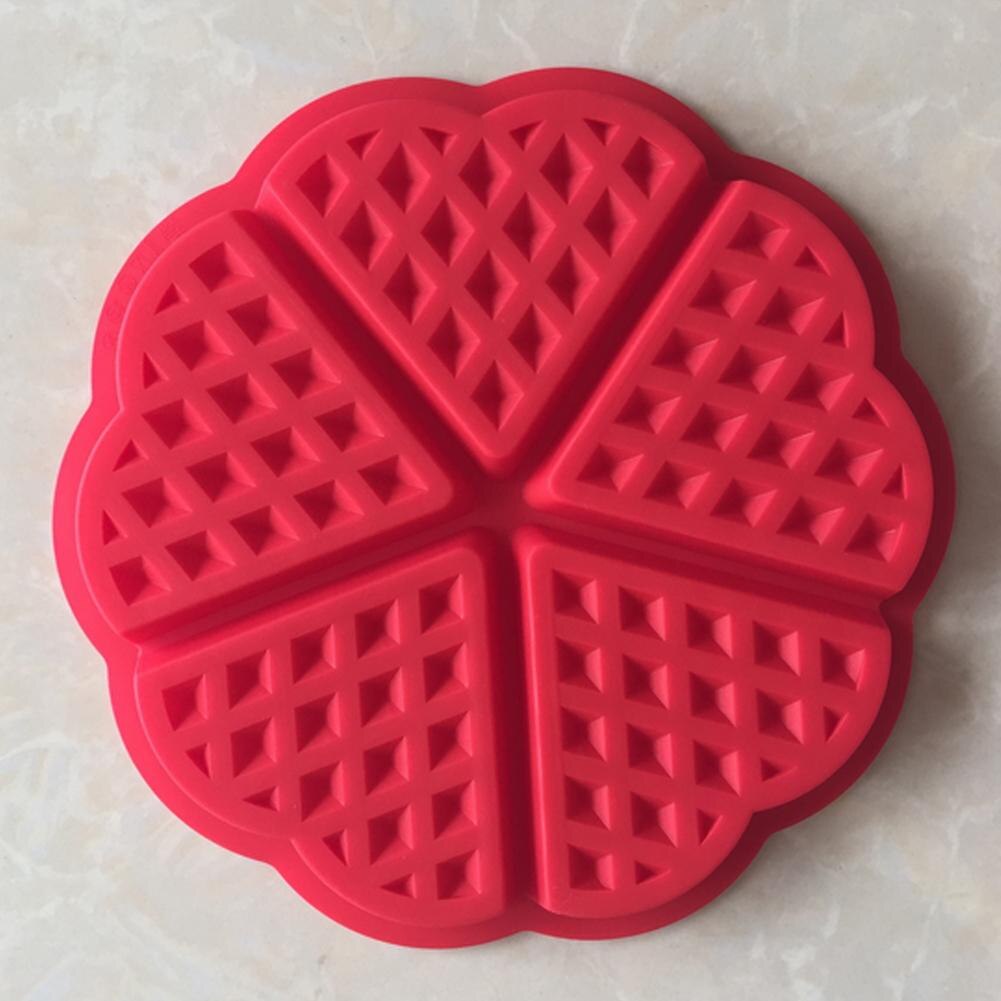 Family Silicone Waffle Mold Maker Pan Microwave Baking Cookie Cake Muffin Bakeware Cooking Tools Kitchen Accessories Supplies