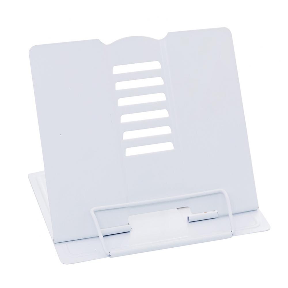 Metal Book Stand Reading Book Holder Folding Reading Stand Anti-Slip Adjustable Desktop Bookend Holder: 1