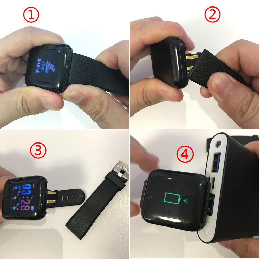 Smart armbånd blodtryksmåling vandtæt fitness tracker ur pulsmåler skridttæller smart band kvinder mænd
